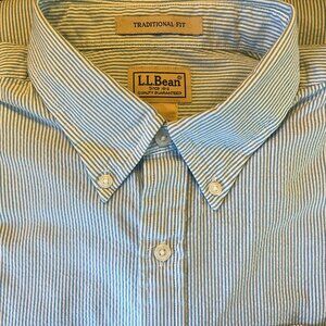 Short Sleeve Cotton Seersucker Button Down Shirt